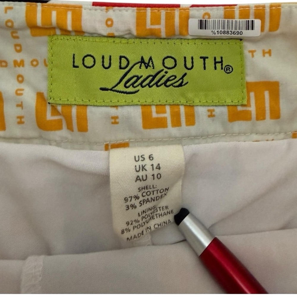 Loudmouth Ladies Multicolor Houndstooth Golf Skirt Size 6 Y2K Retro Stretch Mini - Picture 6 of 6